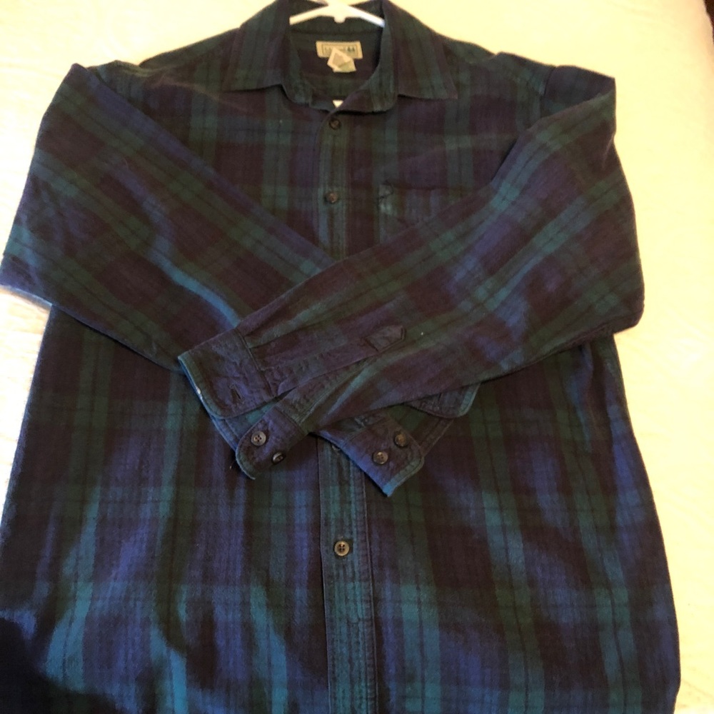 Men's Scotch Plaid Flannel Shirt, Traditional Fit